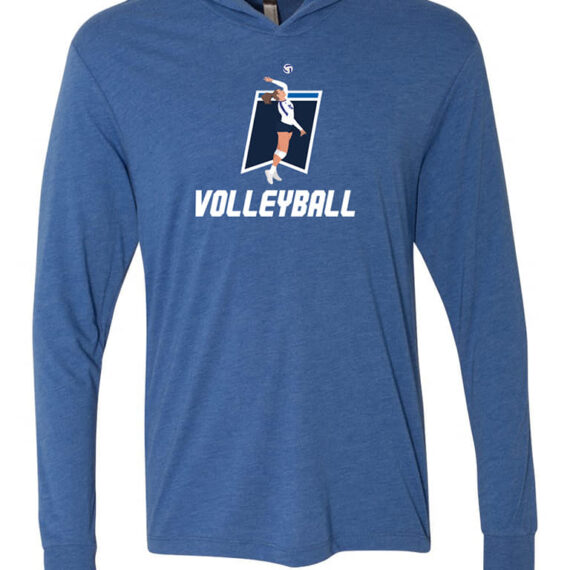 Volleyball Hoodie Gray