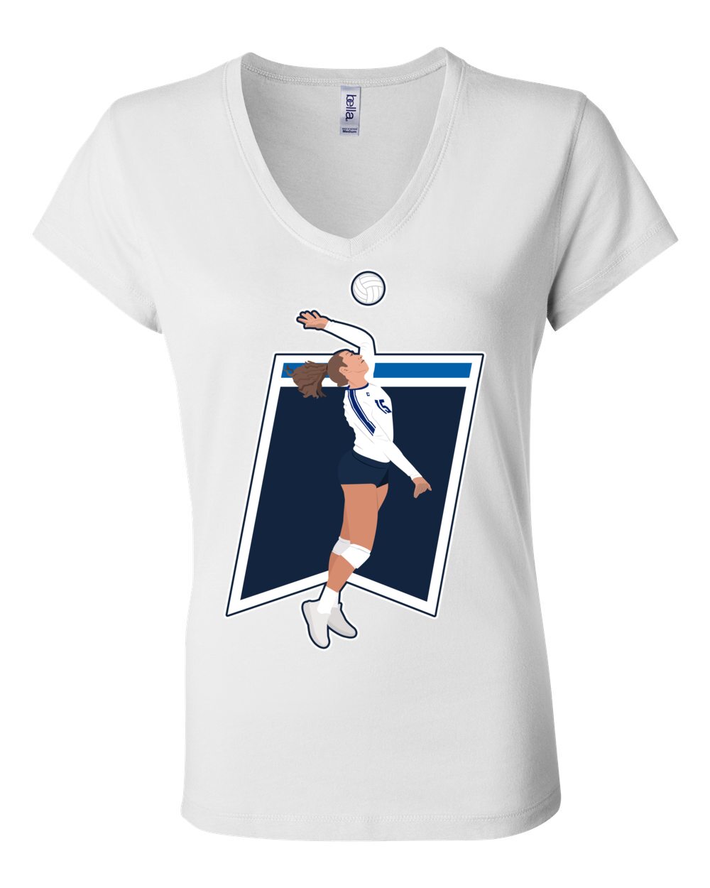 Volleyball player in action