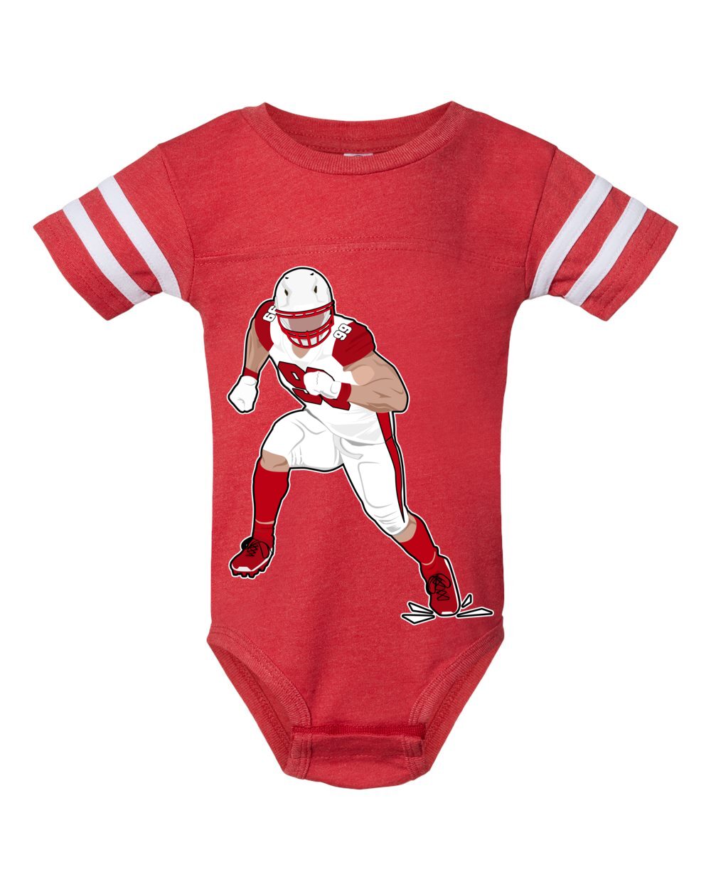 1st step in football sports baby one piece